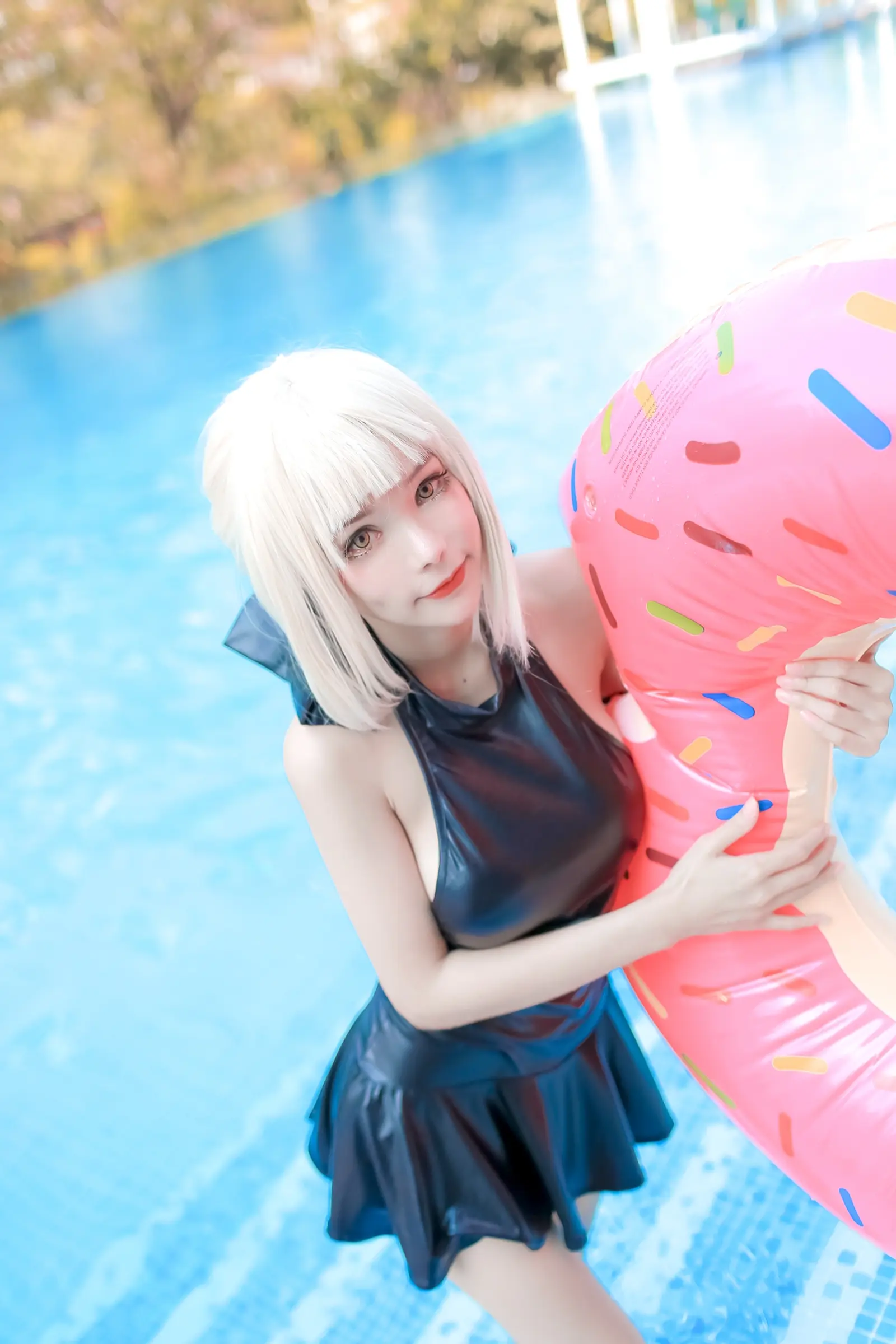 NO.009 Saber Alter Swim Suit – [Kitkat] - 柒美图