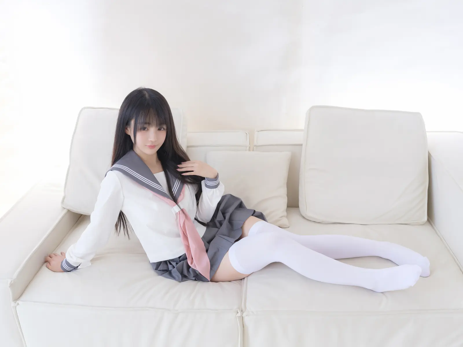 NO.087 白丝JK – [桜井宁宁] - 柒美图