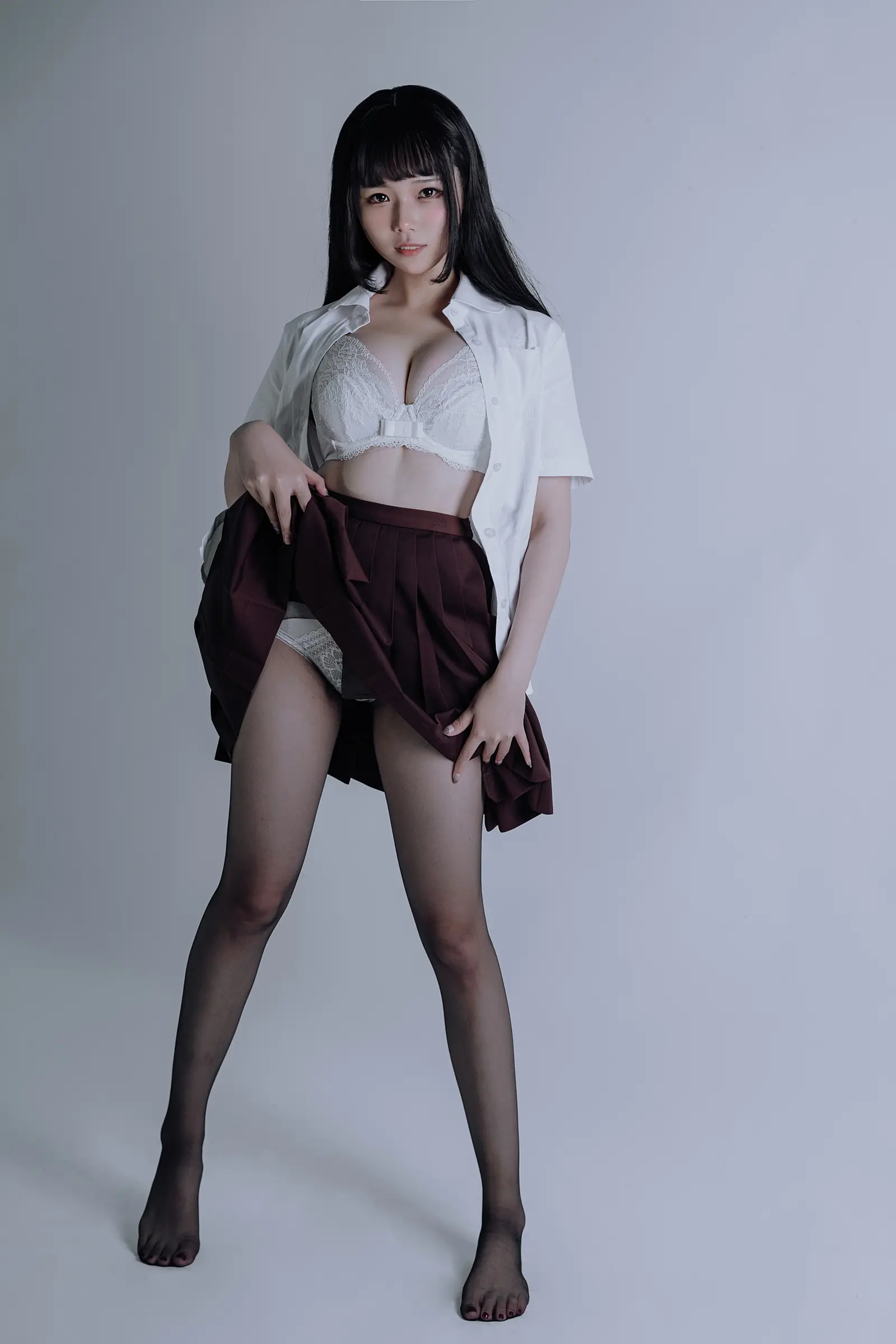 NO.044 jk黑丝 – [七月喵子] - 柒美图