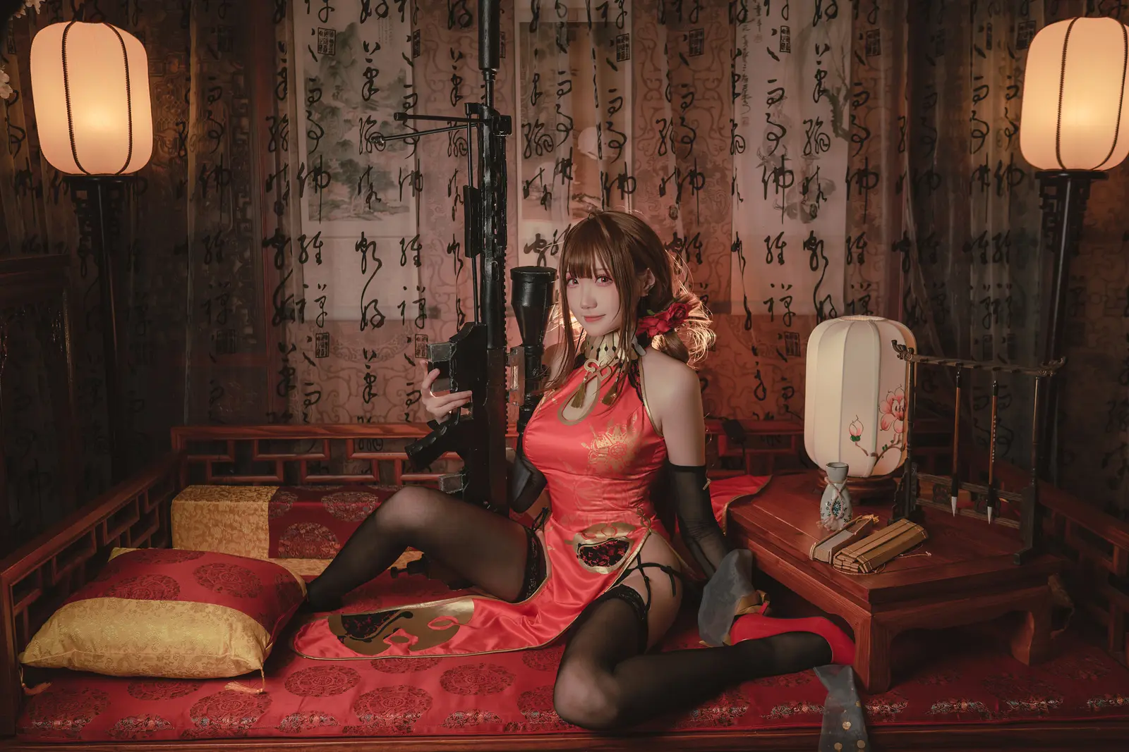NO.003 DSR50 红牡丹 – [瓜希酱] - 柒美图