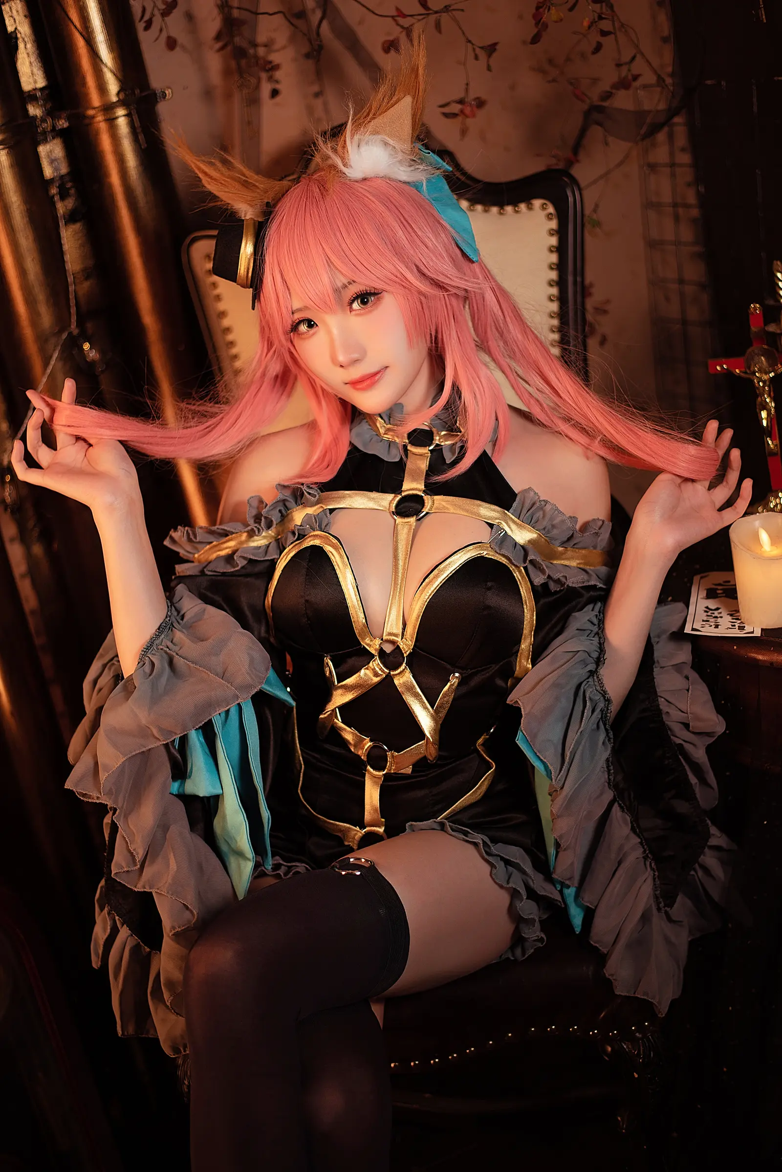 NO.052 玉藻前漆黑魔术服 – [瓜希酱] - 柒美图
