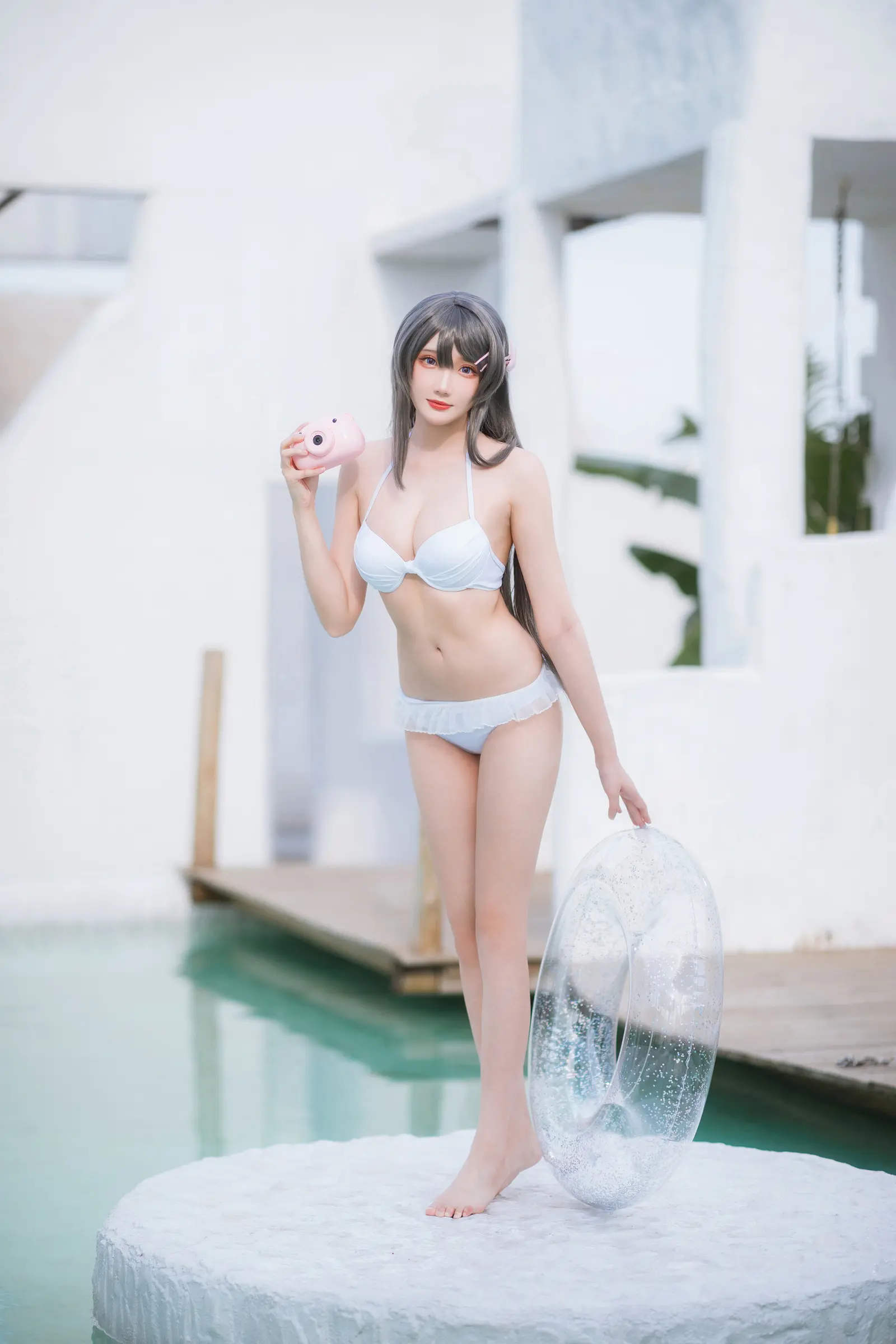 NO.092 樱岛麻衣 泳装 – [瓜希酱] - 柒美图