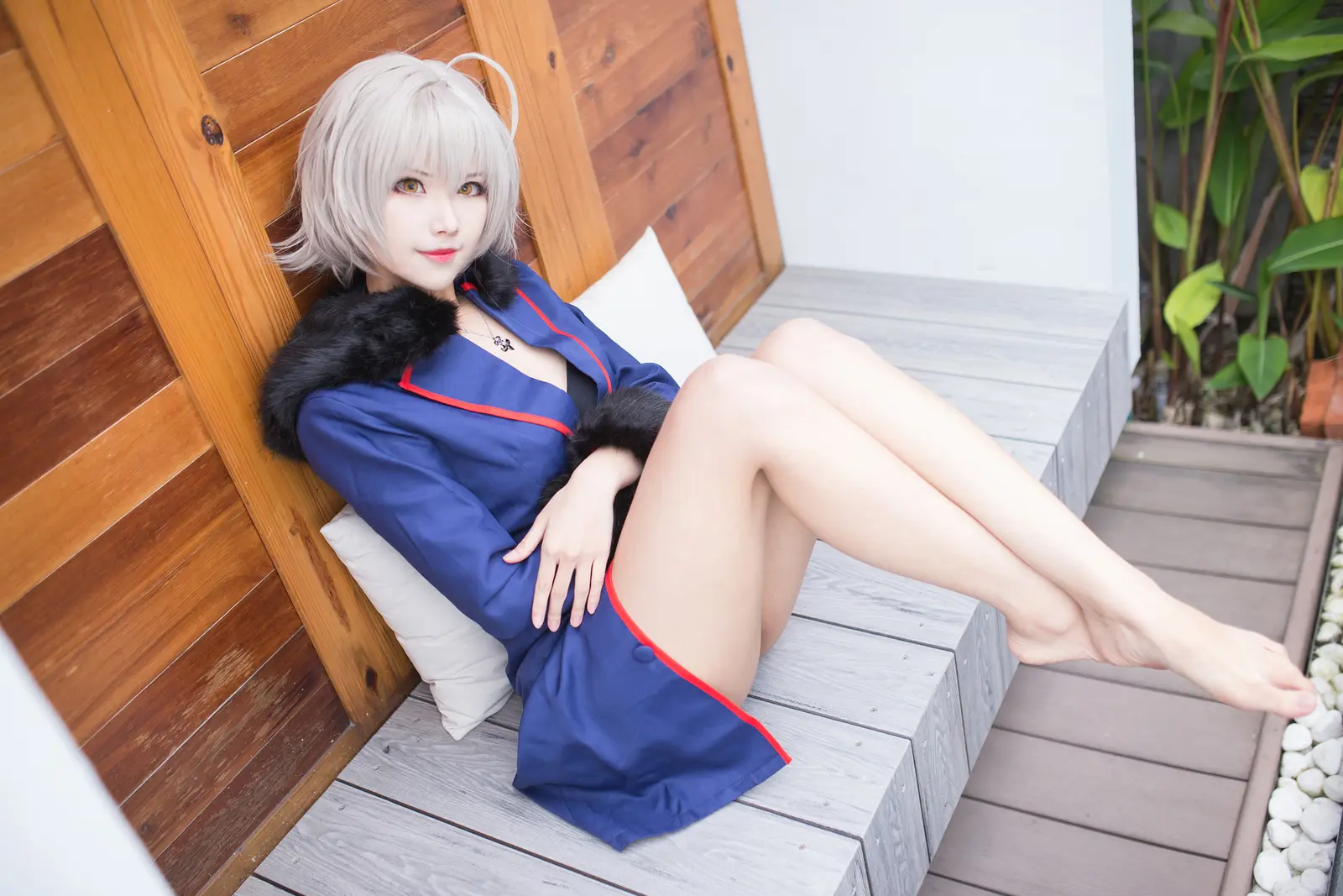 NO.010 黑贞 黑呆毛泳装（KaYa&亚缇） – [KaYa萱] - 柒美图