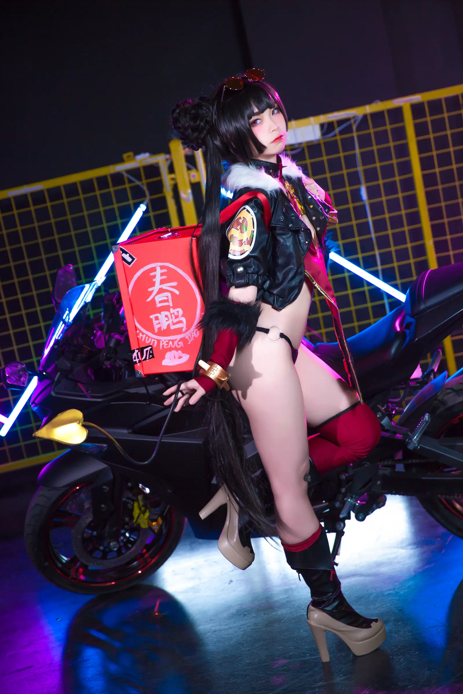 NO.009 春鹏饺子外卖小妹 – [G44不会受伤] - 柒美图