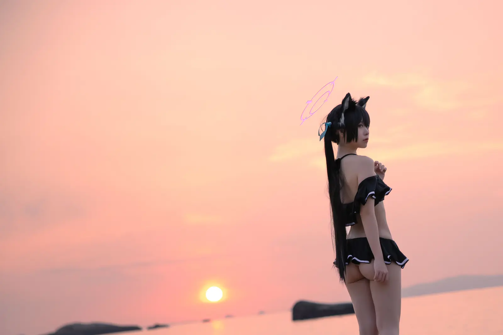NO.092 碧蓝档案黑见芹香泳装 – [G44不会受伤] - 柒美图