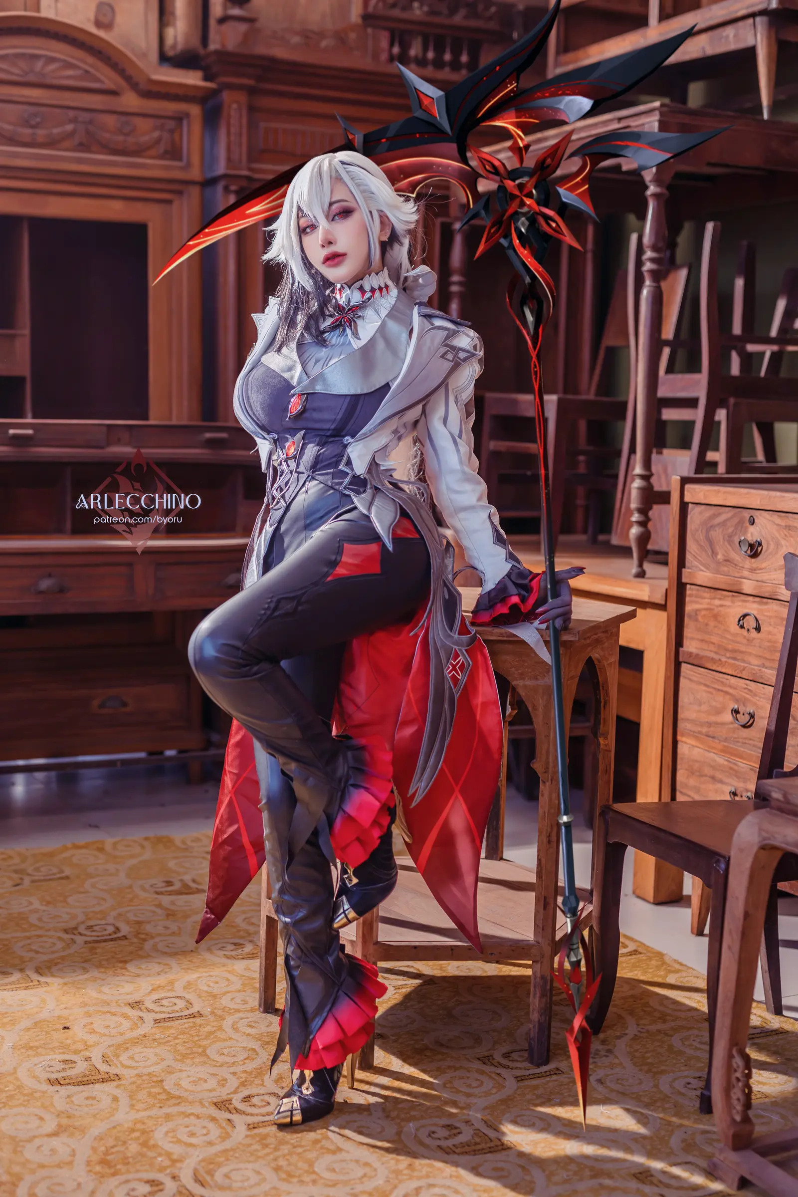 NO.244 Genshin Impact Arlecchino Dress – [Byoru] - 柒美图