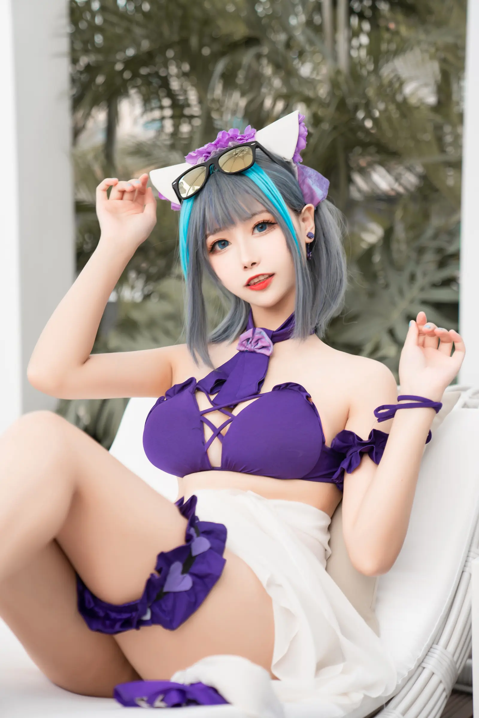 NO.018 柴郡水着 – [Momoko葵葵] - 柒美图
