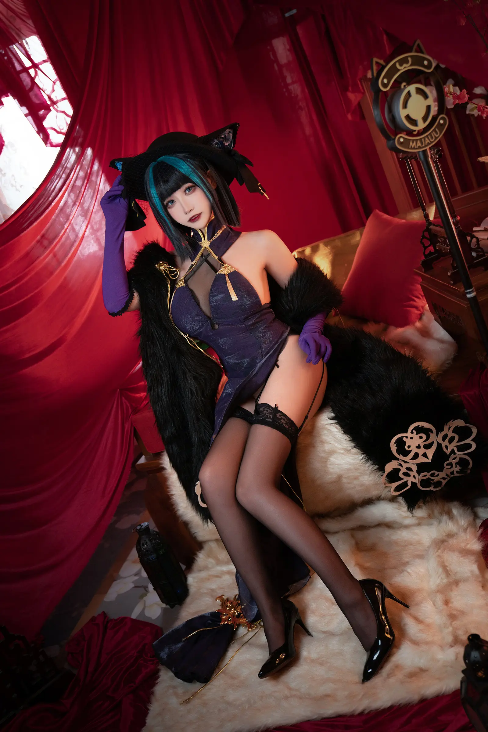 NO.040 碧蓝航线柴郡 音乐绚烂CaitSith – [Momoko葵葵] - 柒美图