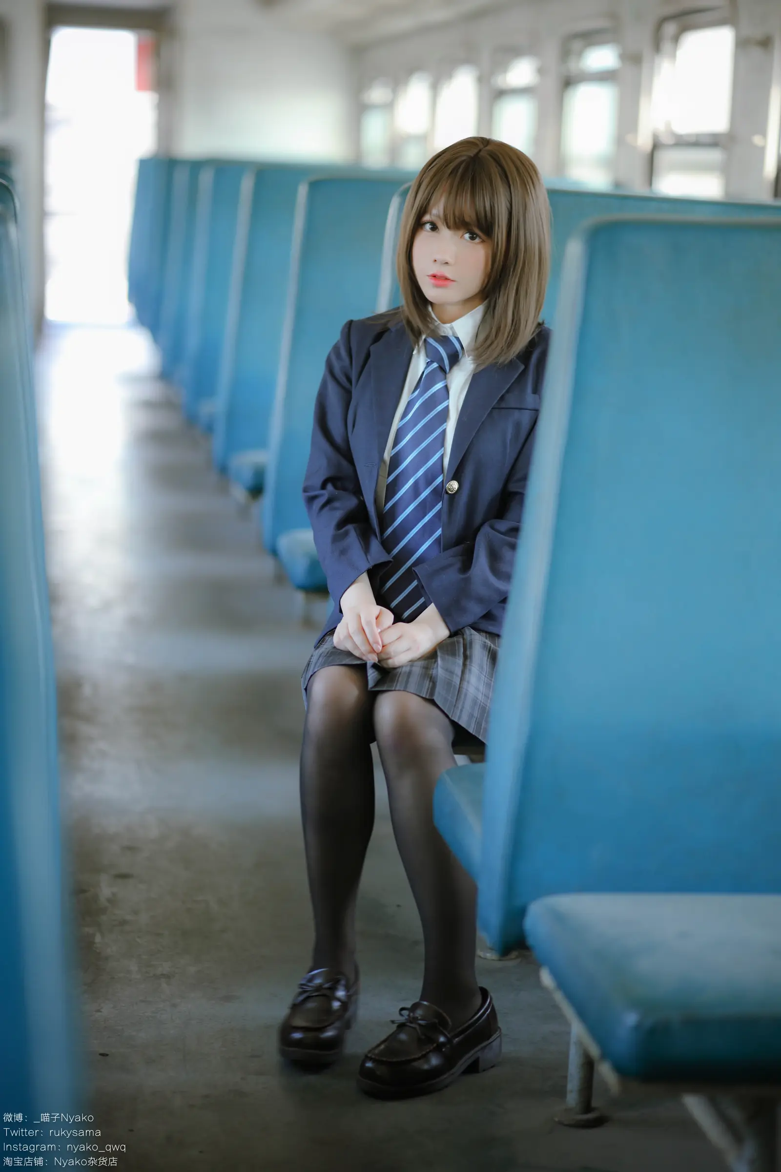 NO.037 痴·女子校生2 火车jk – [Nyako喵子] - 柒美图