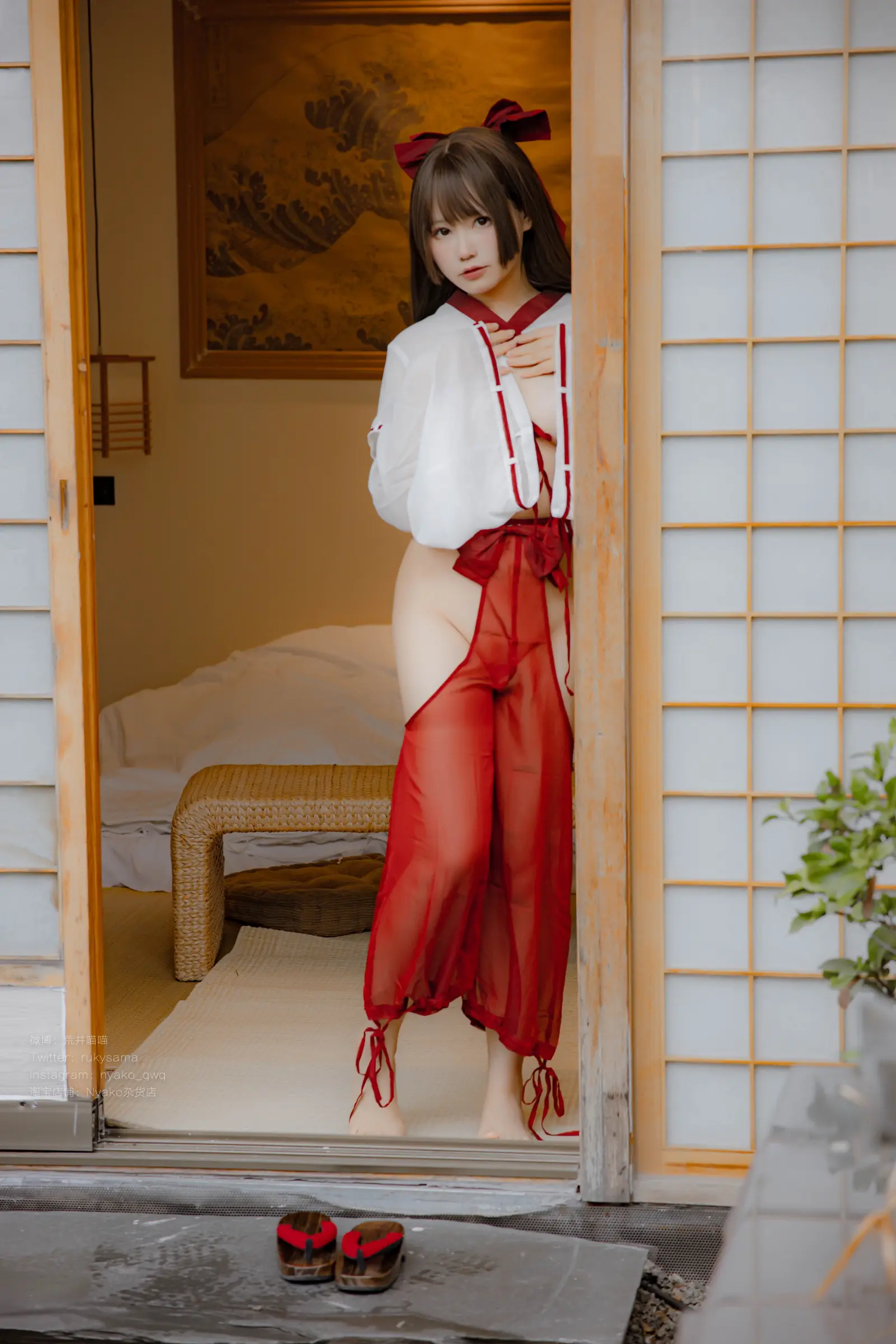 NO.067 巫女 – [Nyako喵子] - 柒美图