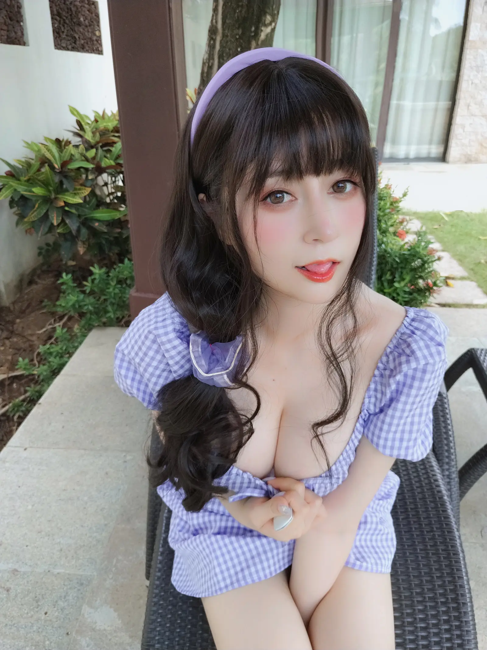 NO.100 夏日的格子连衣裙 – [白银81] - 柒美图