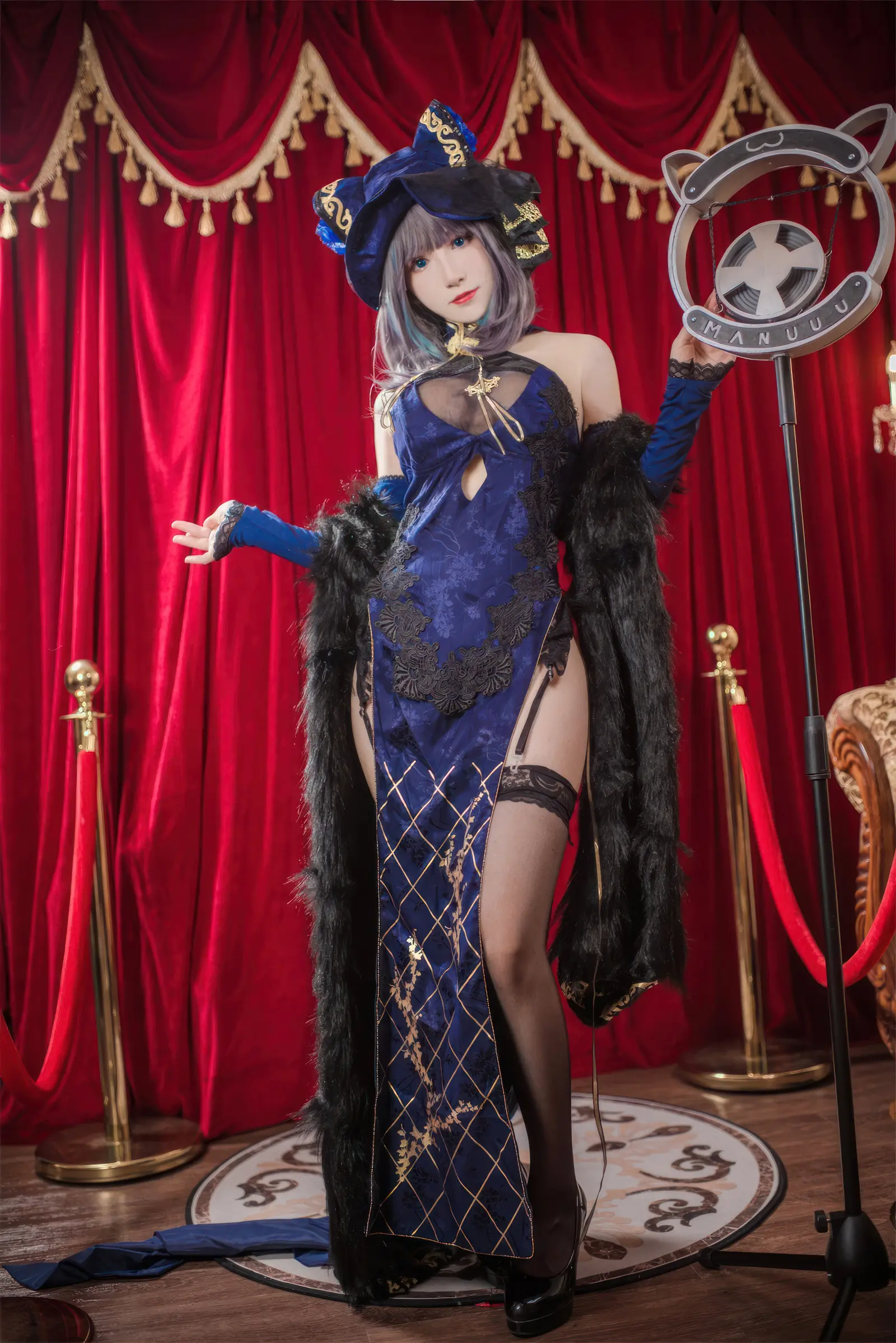 No.017 碧蓝航线 柴郡旗袍 – [Coser衣衣] - 柒美图