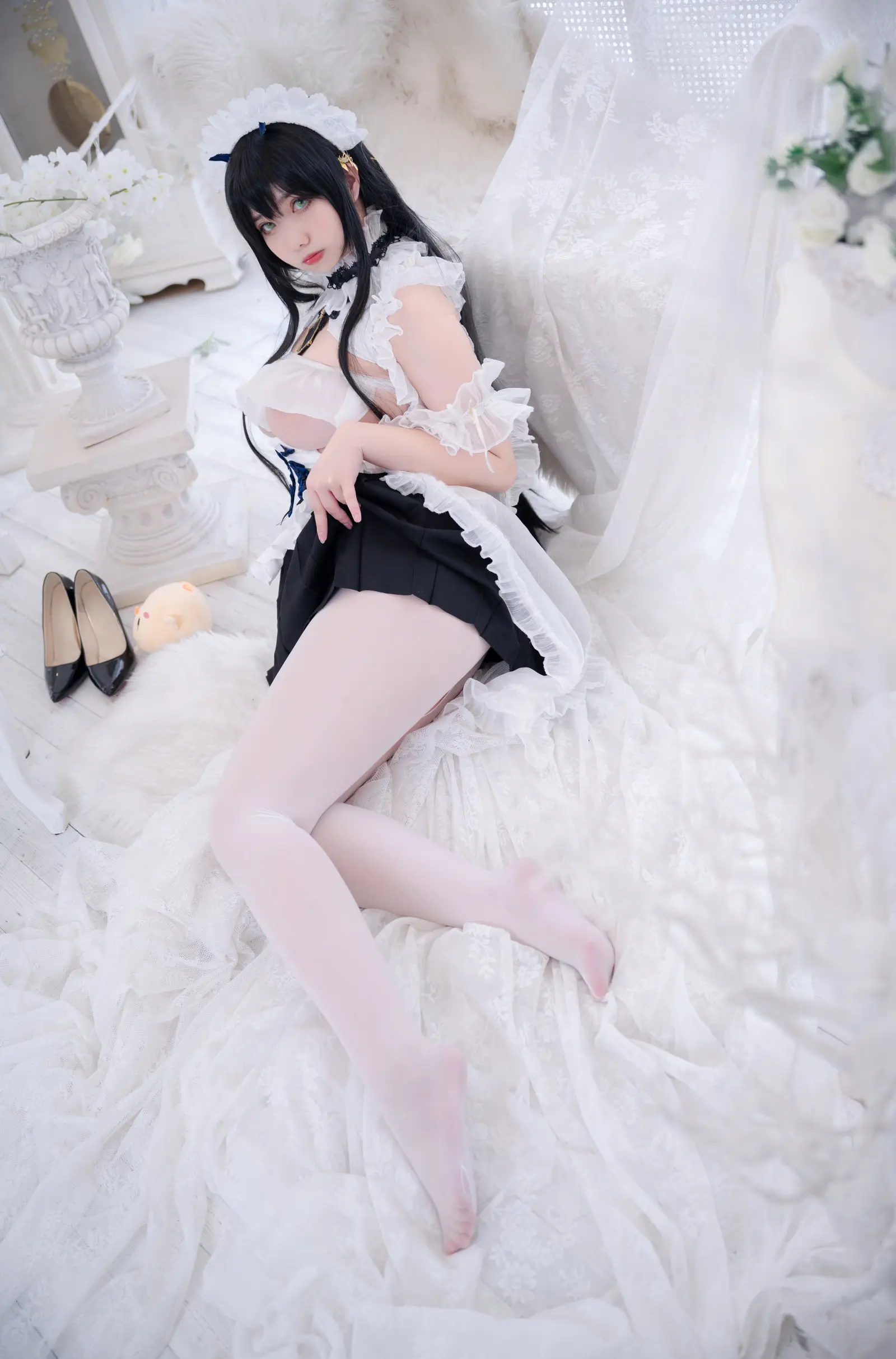NO.003 碧蓝航线 不挠女仆没干劲的小姐姐 – [Meroko_魅瞳] - 柒美图