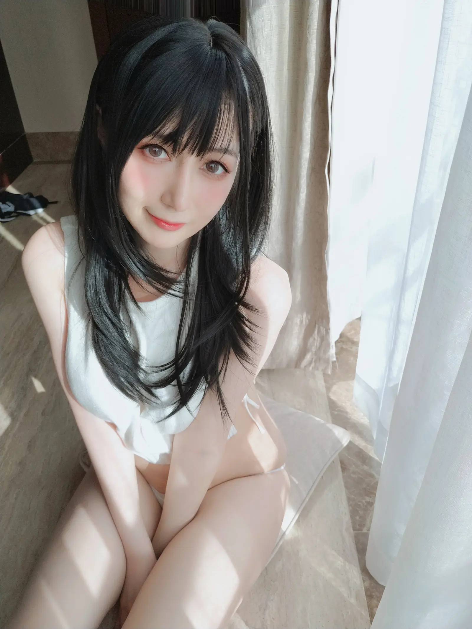 NO.084 白色毛衣 – [白银81] - 柒美图