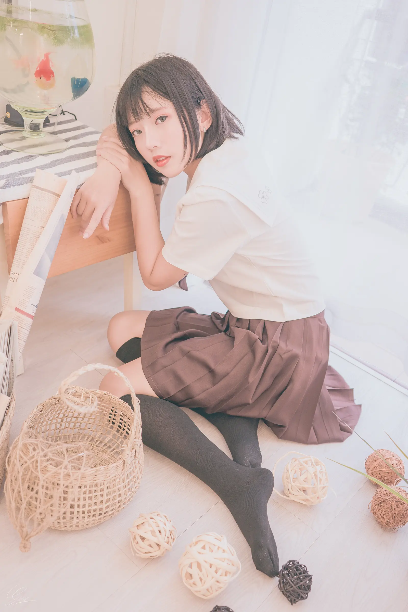 NO.004 Birthday Seifuku – [Messie Huang] - 柒美图