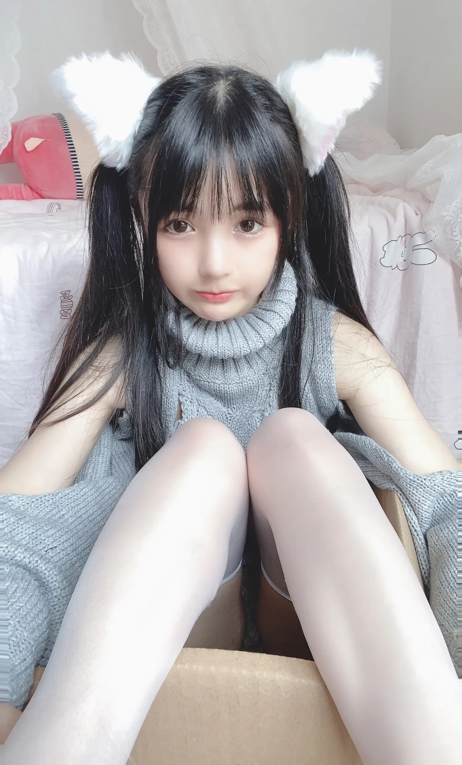 NO.016 白い猫ちゃん – [桜井宁宁] - 柒美图