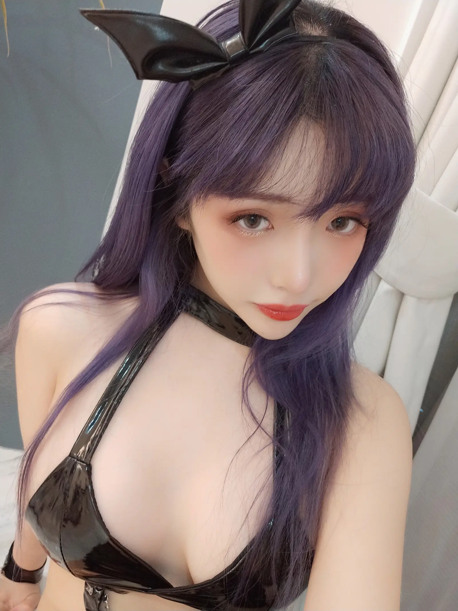 NO.080漆皮恶魔 – [雯妹不讲道理] - 柒美图